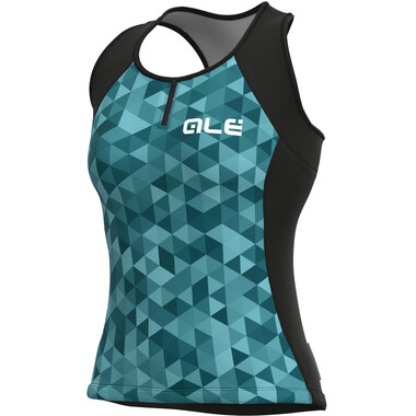 Maillot ALE CYCLING SOLID TRIANGLES Femme Sans Manches Turquoise 2023 ALE Probikeshop 0